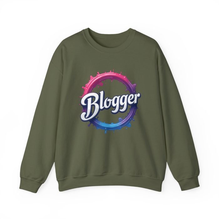 #Blogger Crewneck Sweatshirt - Cozy Unisex Heavy Blend for Creatives - Image 12