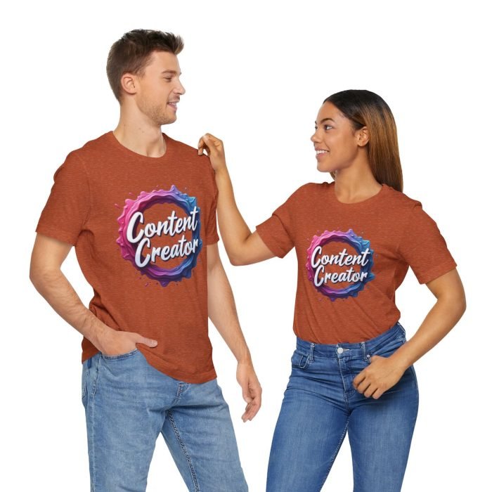#Content Creator Unisex Tee - Stylish Graphic Shirt for Creators & Influencers - Image 4