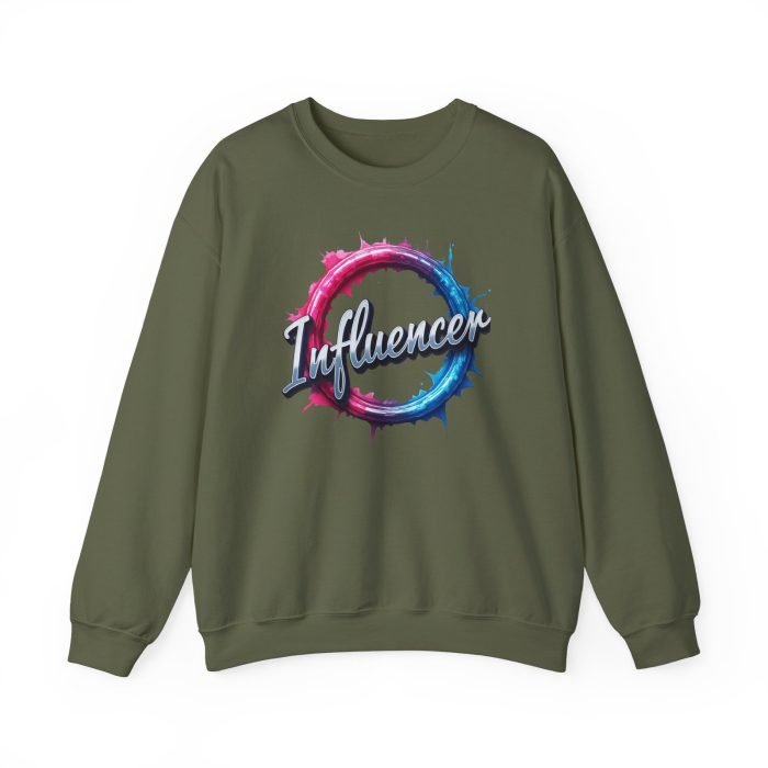 #Influencer Crewneck Sweatshirt | Trendy Unisex Heavy Blend - Image 12