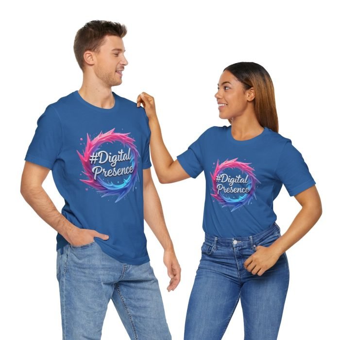 #DigitalPresence Unisex Short Sleeve Tee - Trendy & Comfortable Graphic T-Shirt - Image 4