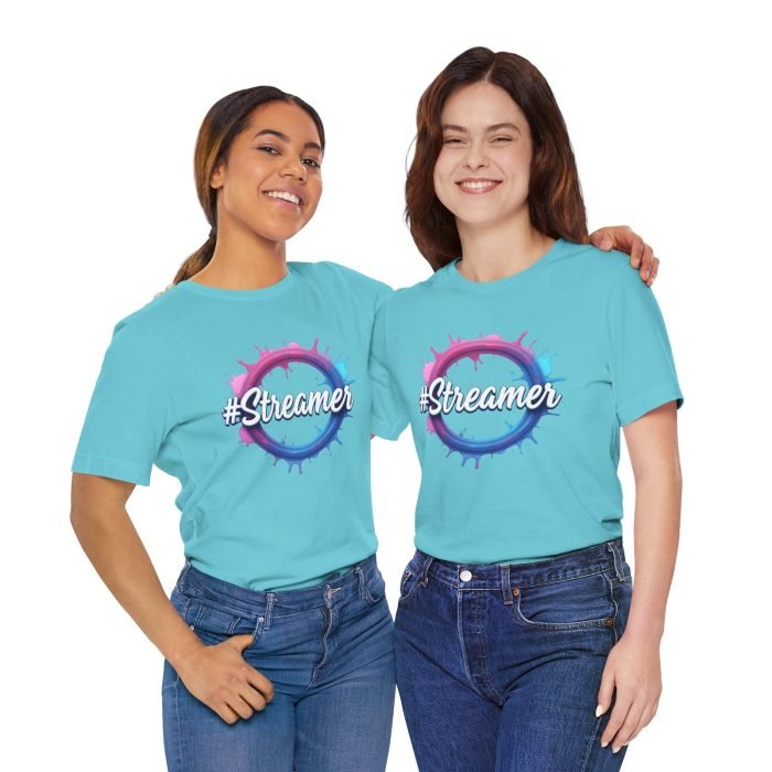 #Streamer Unisex Jersey Tee - Cool Casual Wear for Gamers & Creators - Image 5