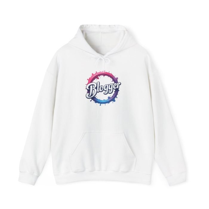 #Blogger Hooded Sweatshirt - Cozy Unisex Pullover for Creatives - Image 6