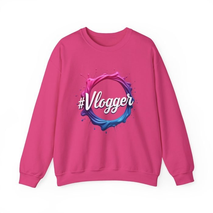 #Vlogger Unisex Heavy Blend™ Crewneck Sweatshirt - Trendy, Comfortable & Stylish for Content Creators - Image 26