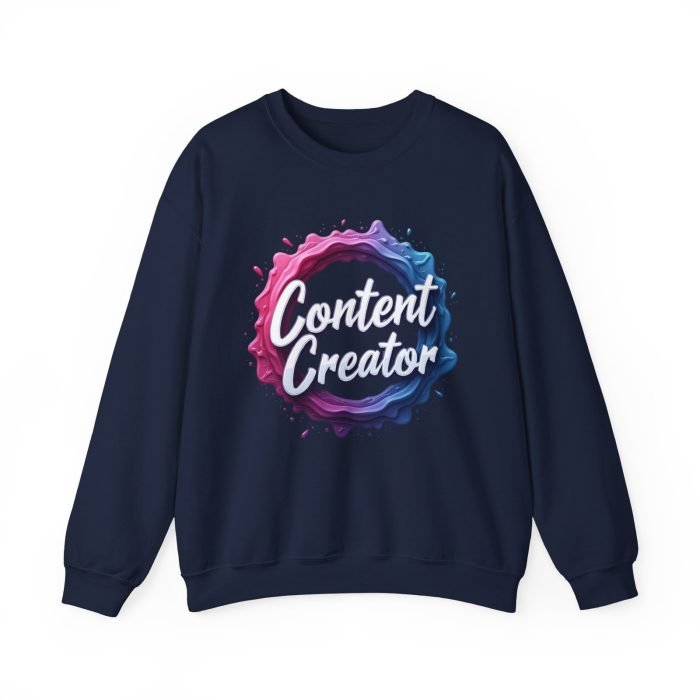 #Content Creator Crewneck Sweatshirt - Comfortable Fashion for Creatives - Image 20