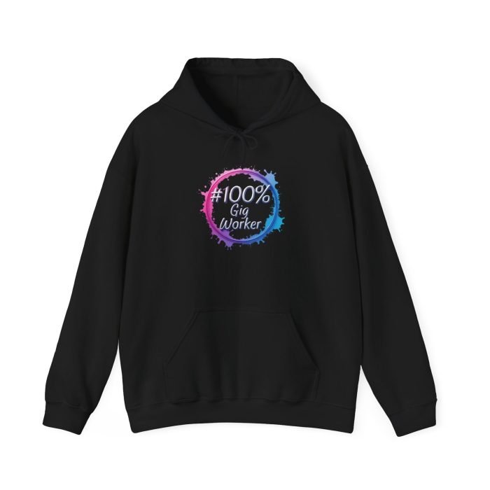 #100% Gig Worker Unisex Hoodie - Comfortable Heavy Blend Sweatshirt for Freelancers and Gig Economy Enthusiasts - Image 8