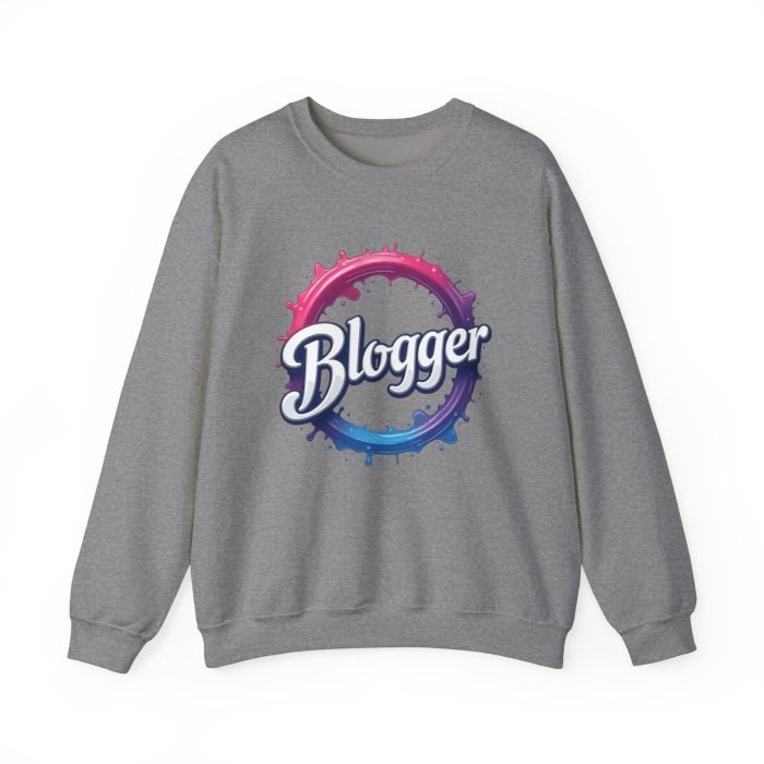 #Blogger Crewneck Sweatshirt - Cozy Unisex Heavy Blend for Creatives - Image 14