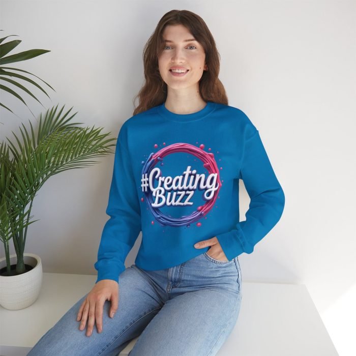 #Creating Buzz Crewneck Sweatshirt | Unisex Heavy Blend™ - Image 4