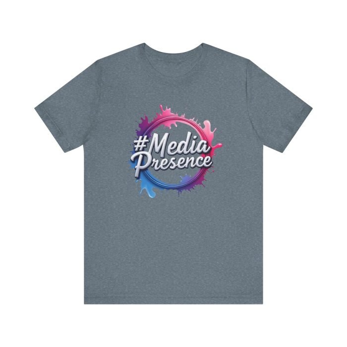 #MediaPresence Unisex Jersey Tee - Trendy Short Sleeve Shirt for Social Media Enthusiasts - Image 23