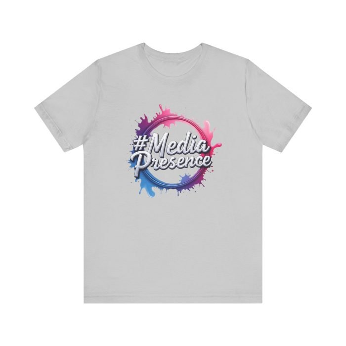 #MediaPresence Unisex Jersey Tee - Trendy Short Sleeve Shirt for Social Media Enthusiasts