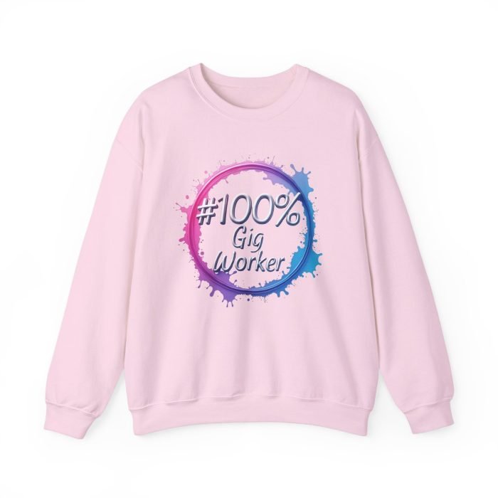 #100% Gig Worker Crewneck Sweatshirt - Unisex Heavy Blend™ - Perfect for Freelancers and Creatives - Image 22