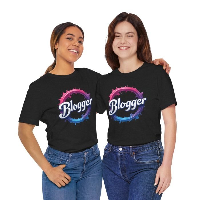 #Blogger Graphic Tee | Unisex Jersey Short Sleeve Shirt - Image 5