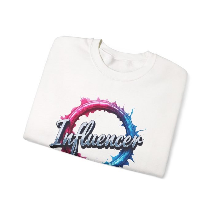 #Influencer Crewneck Sweatshirt | Trendy Unisex Heavy Blend - Image 3