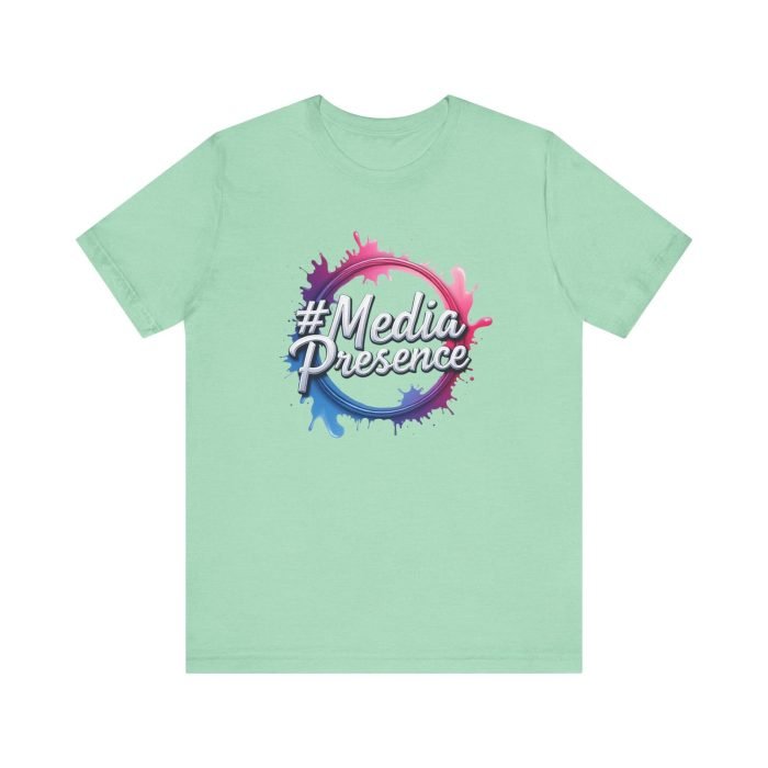#MediaPresence Unisex Jersey Tee - Trendy Short Sleeve Shirt for Social Media Enthusiasts - Image 17