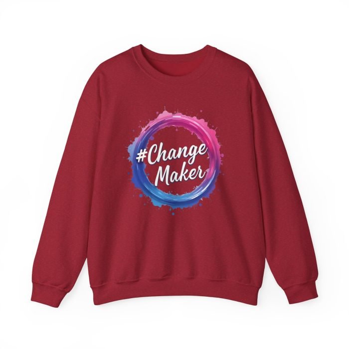 #ChangeMaker Unisex Crewneck Sweatshirt - Inspirational & Comfortable Fashion - Image 26