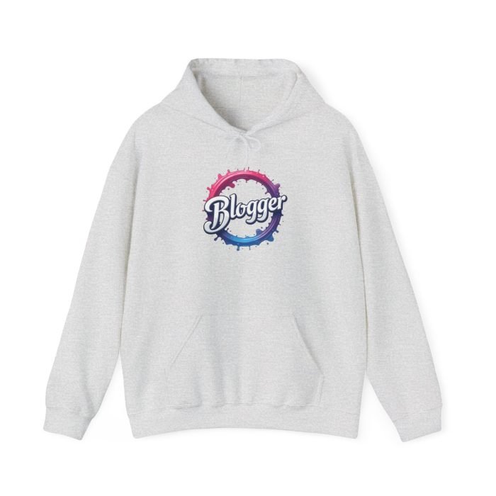 #Blogger Hooded Sweatshirt - Cozy Unisex Pullover for Creatives - Image 8