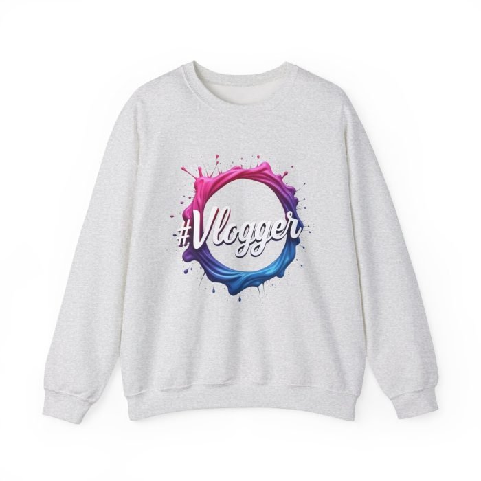 #Vlogger Unisex Heavy Blend™ Crewneck Sweatshirt - Trendy, Comfortable & Stylish for Content Creators - Image 8