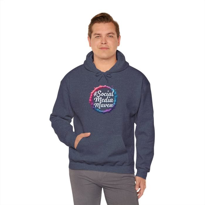 #SocialMediaMaven Unisex Heavy Blend Hooded Sweatshirt - Image 5
