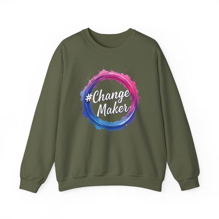 #ChangeMaker Unisex Crewneck Sweatshirt - Inspirational & Comfortable Fashion - Image 14