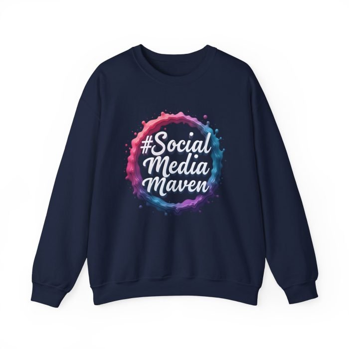 #SocialMediaMaven Crewneck Sweatshirt - Cozy Unisex Fashion for Influencers - Image 20