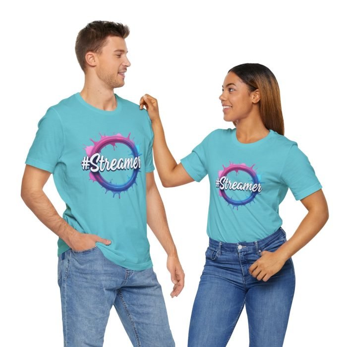#Streamer Unisex Jersey Tee - Cool Casual Wear for Gamers & Creators - Image 4