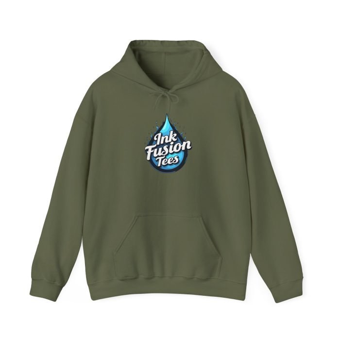 Ink Fusion Tees Logo Unisex Hooded Sweatshirt - Cozy Streetwear, Unique Graphic Hoodie, Perfect Gift, Casual Wear for All, Great for [...] - Image 14