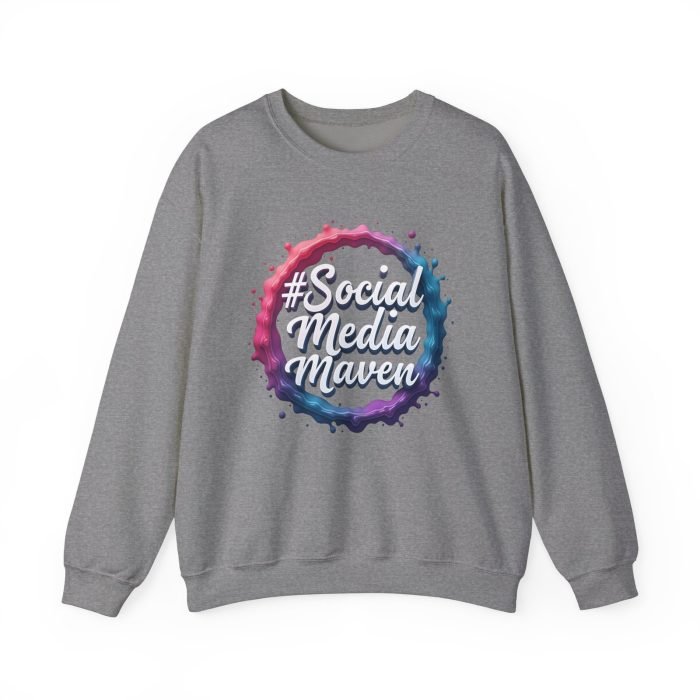 #SocialMediaMaven Crewneck Sweatshirt - Cozy Unisex Fashion for Influencers - Image 16