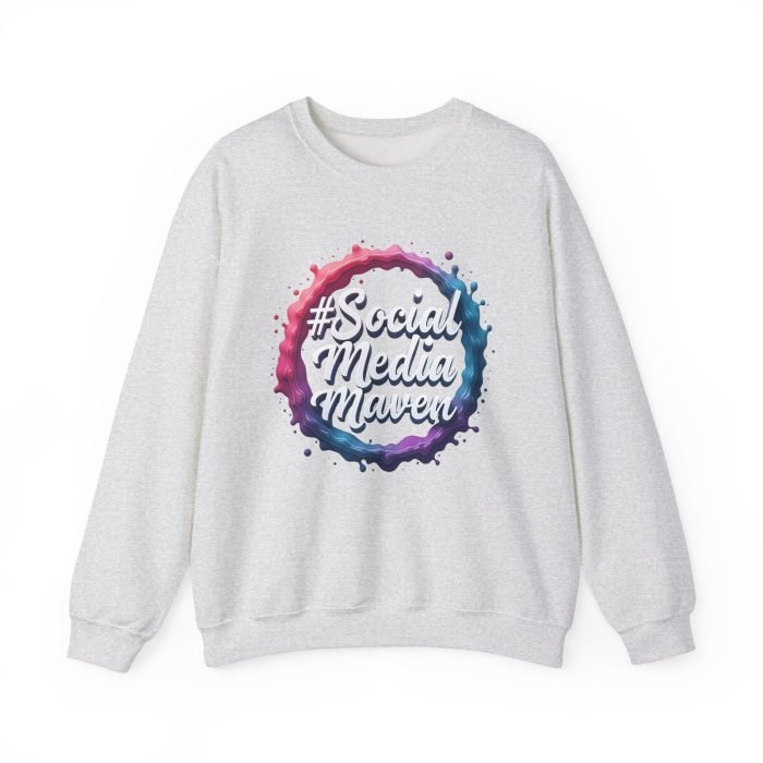 #SocialMediaMaven Crewneck Sweatshirt - Cozy Unisex Fashion for Influencers - Image 8