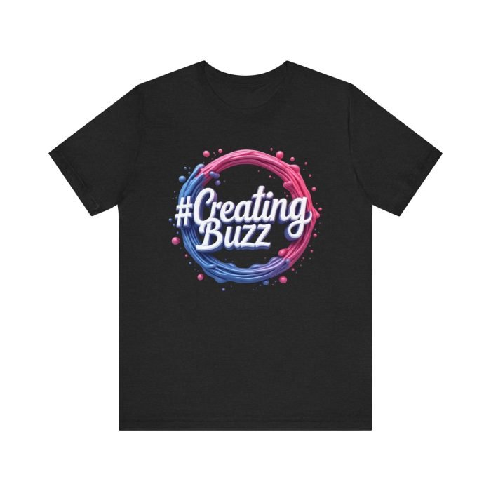 #Creating Buzz Unisex Jersey Tee - Stylish & Vibrant Design for Creative Enthusiasts - Image 11