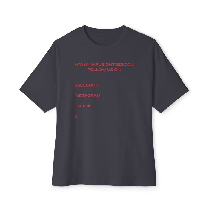 Unisex Oversized Boxy Tee - Trendy Graphic Tee with Ink Fusion Design - Image 21