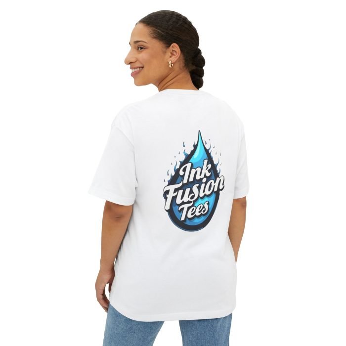 Unisex Oversized Boxy Tee - Trendy Graphic Tee with Ink Fusion Design - Image 4