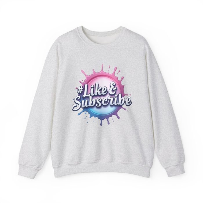 #Like & Subscribe Unisex Heavy Blend Crewneck Sweatshirt - Trendy Casual Wear