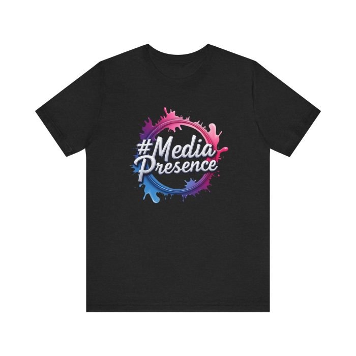 #MediaPresence Unisex Jersey Tee - Trendy Short Sleeve Shirt for Social Media Enthusiasts - Image 9