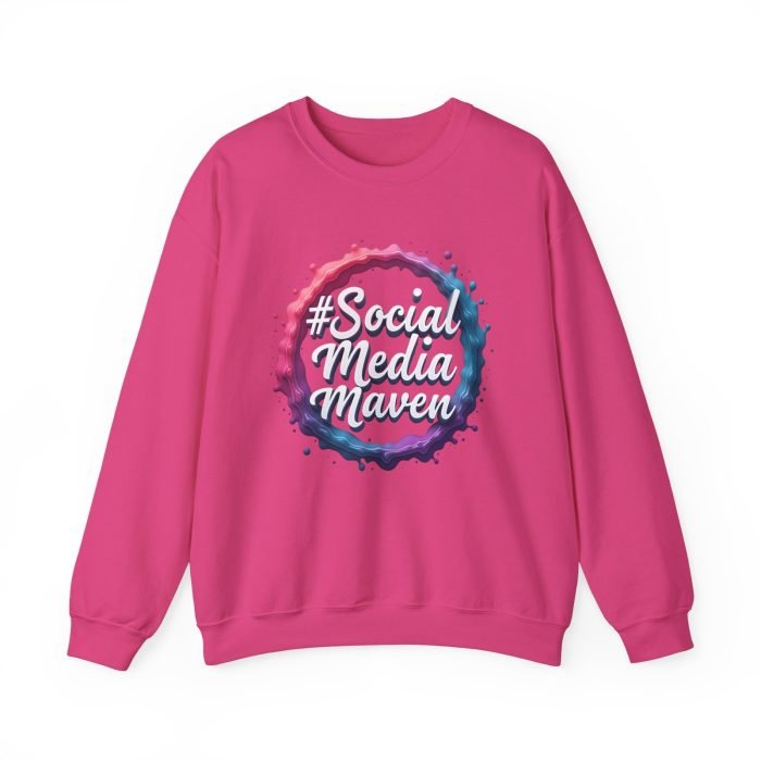 #SocialMediaMaven Crewneck Sweatshirt - Cozy Unisex Fashion for Influencers - Image 24