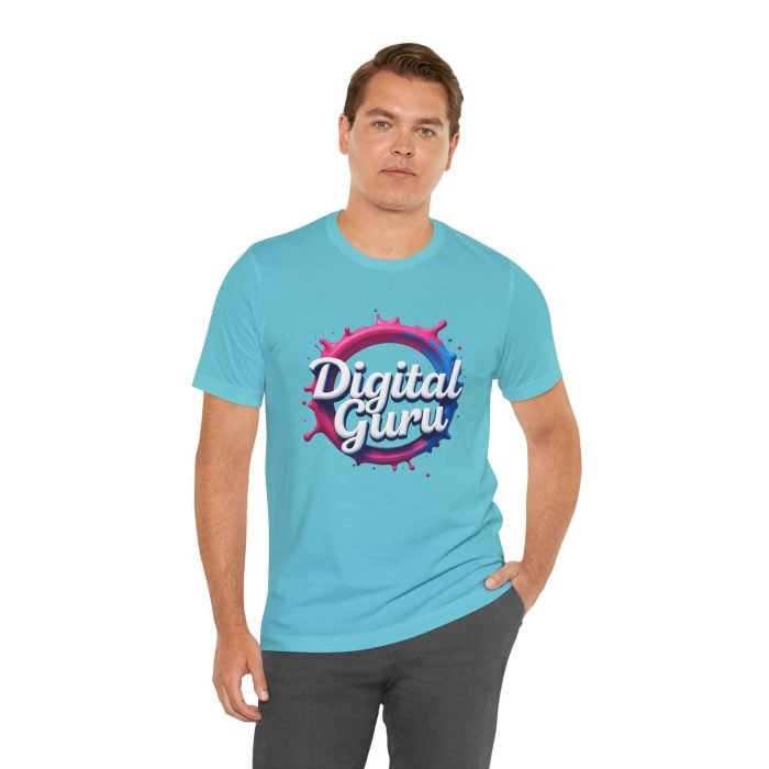 #Digital Guru Unisex Jersey Tee - Creative, Casual Style for Tech Enthusiasts - Image 3