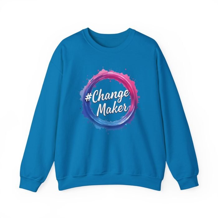 #ChangeMaker Unisex Crewneck Sweatshirt - Inspirational & Comfortable Fashion - Image 18
