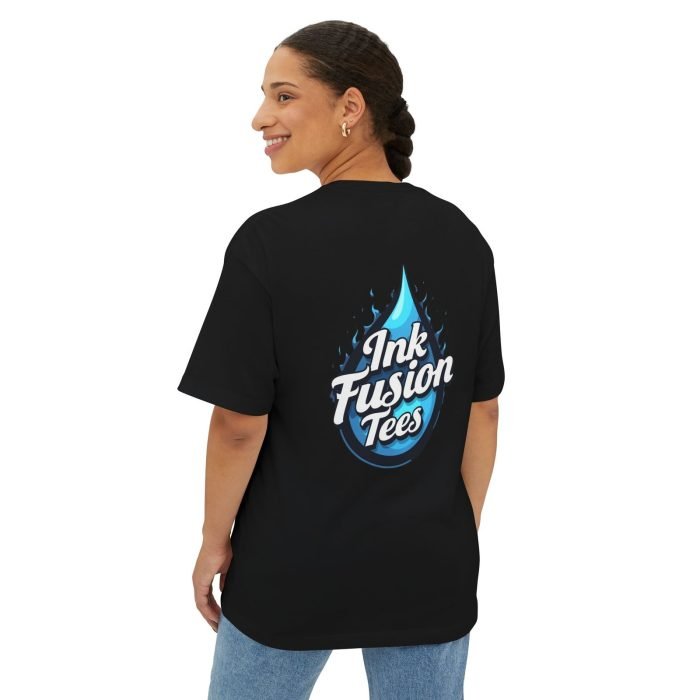 Unisex Oversized Boxy Tee - Trendy Graphic Tee with Ink Fusion Design - Image 12