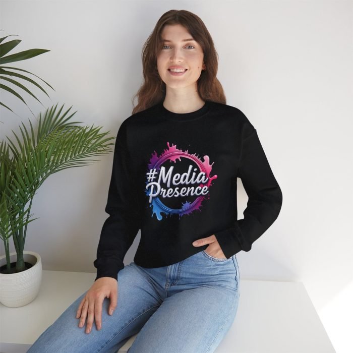 #MediaPresence Unisex Heavy Blend™ Crewneck Sweatshirt - Stylish Comfort for Content Creators - Image 4