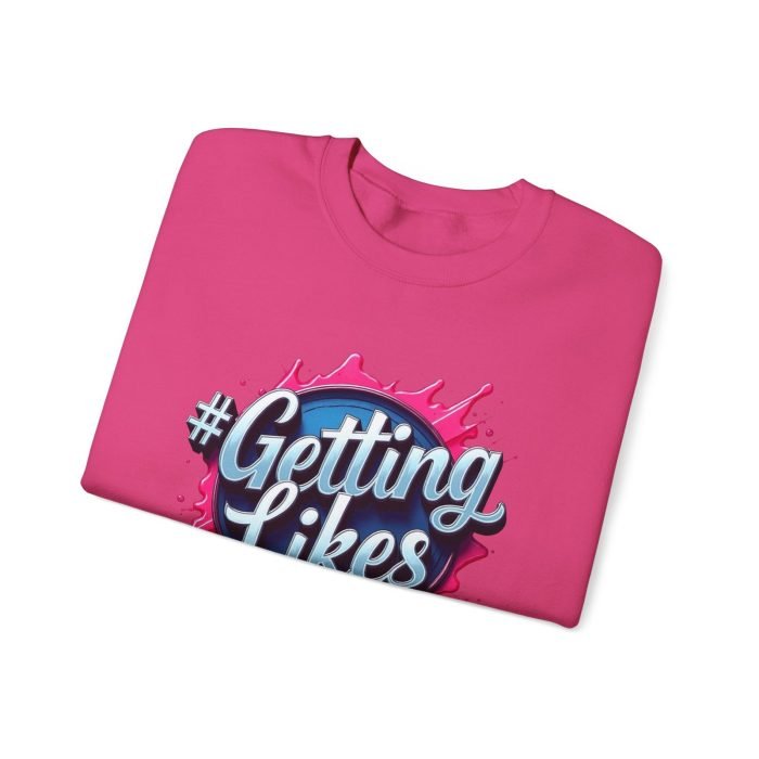 #GettingLikes Unisex Crewneck Sweatshirt - Trendy Comfort for Social Media Lovers - Image 3