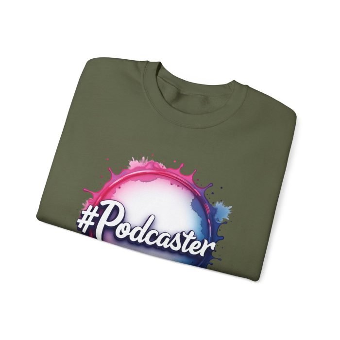 #Podcaster Unisex Heavy Blend™ Crewneck Sweatshirt - Perfect Gift for Podcast Lovers - Image 3