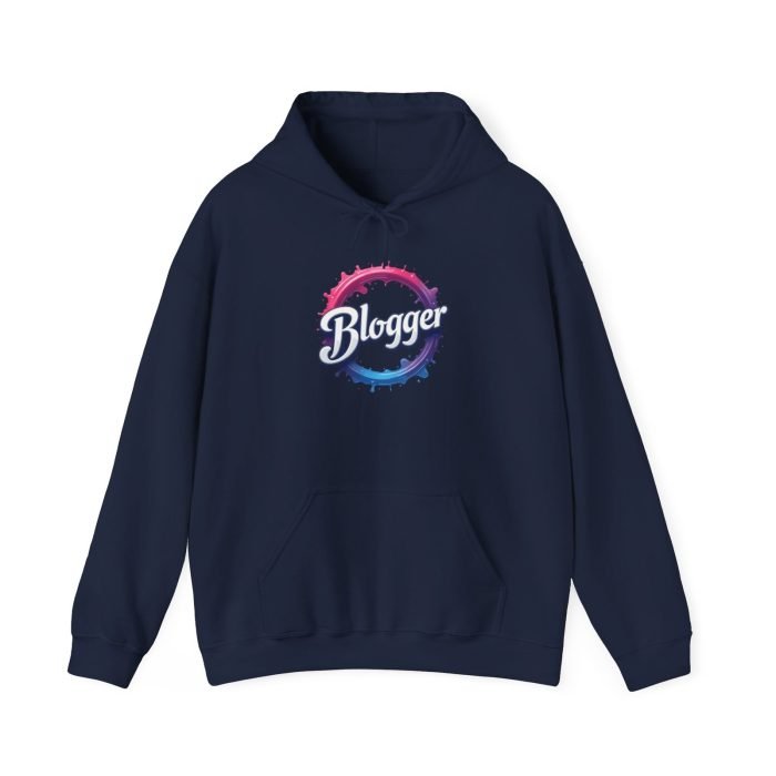 #Blogger Hooded Sweatshirt - Cozy Unisex Pullover for Creatives - Image 18