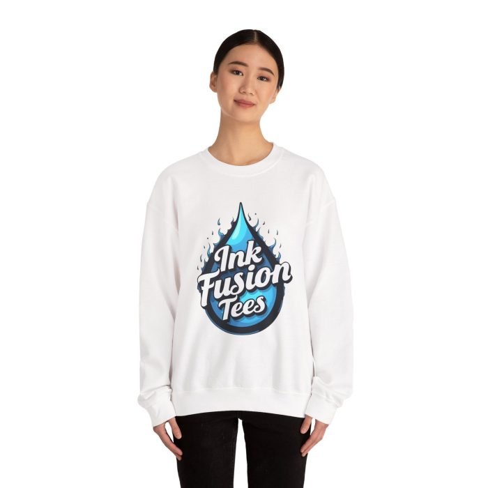 Ink Fusion Crewneck Sweatshirt - Unisex Heavy Blend™ - Image 4