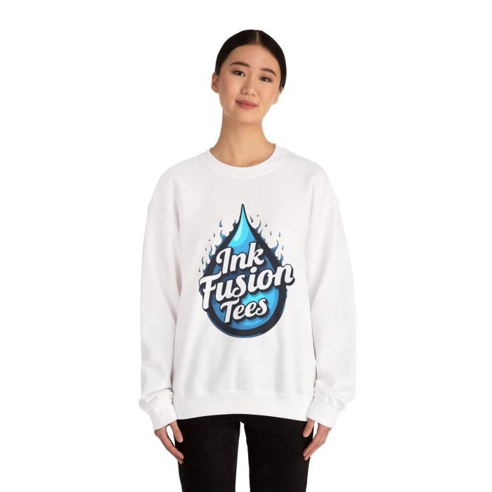 Ink Fusion Crewneck Sweatshirt - Unisex Heavy Blend™ - Image 4