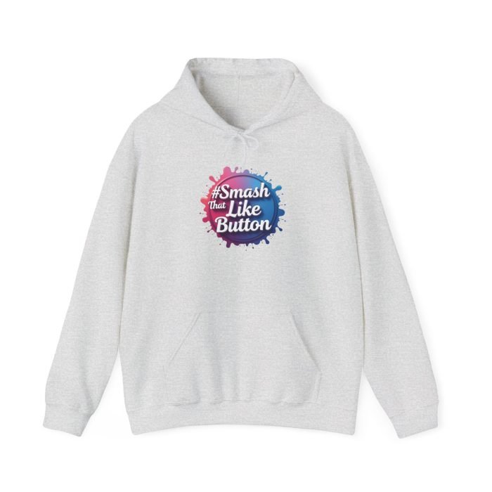 #Smash That Like Button Hoodie - Unisex Heavy Blend Sweatshirt for Social Media Lovers - Image 8
