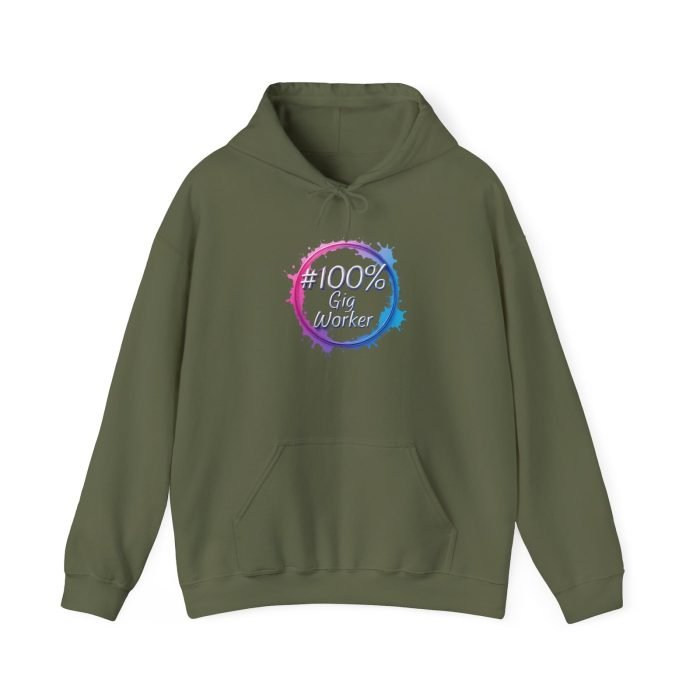 #100% Gig Worker Unisex Hoodie - Comfortable Heavy Blend Sweatshirt for Freelancers and Gig Economy Enthusiasts - Image 12