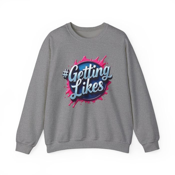 #GettingLikes Unisex Crewneck Sweatshirt - Trendy Comfort for Social Media Lovers - Image 16