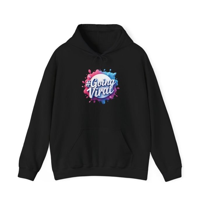 #GoingViral Unisex Hoodie - Trendy Heavy Blend Sweatshirt for Social Media Lovers - Image 10