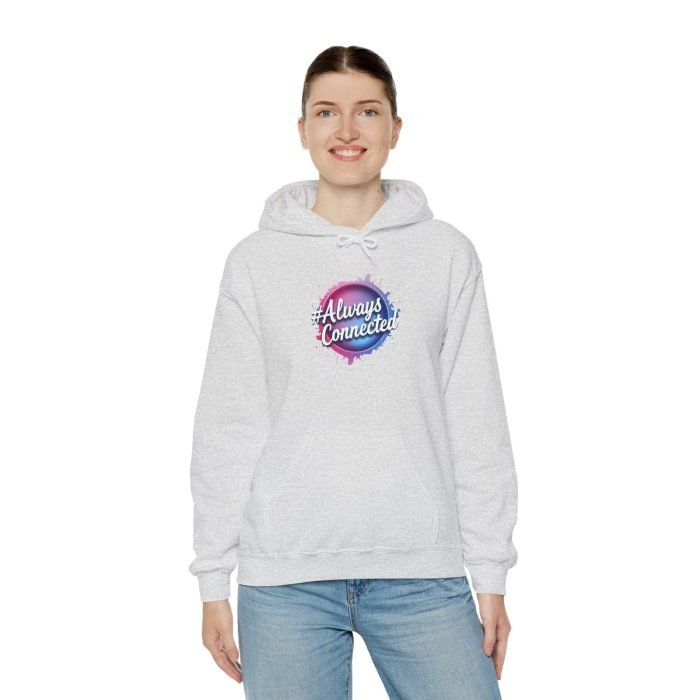 #Always Connected Hoodie - Unisex Heavy Blend Sweatshirt - Perfect Gift for Friends & Family - Image 4