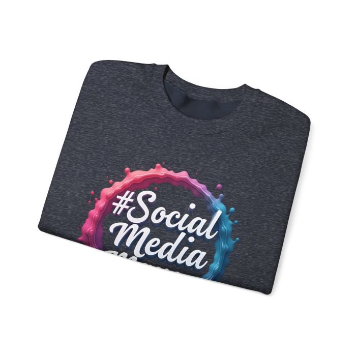 #SocialMediaMaven Crewneck Sweatshirt - Cozy Unisex Fashion for Influencers - Image 3