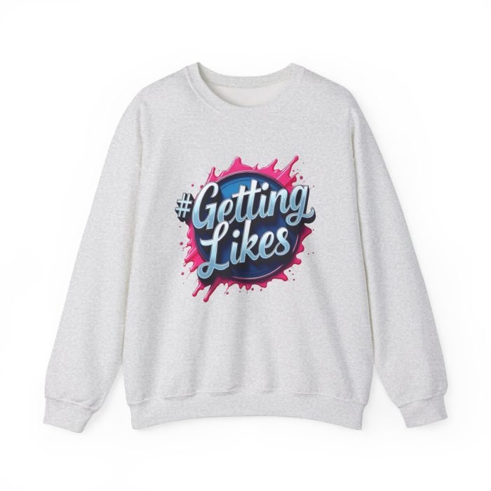 #GettingLikes Unisex Crewneck Sweatshirt - Trendy Comfort for Social Media Lovers - Image 8