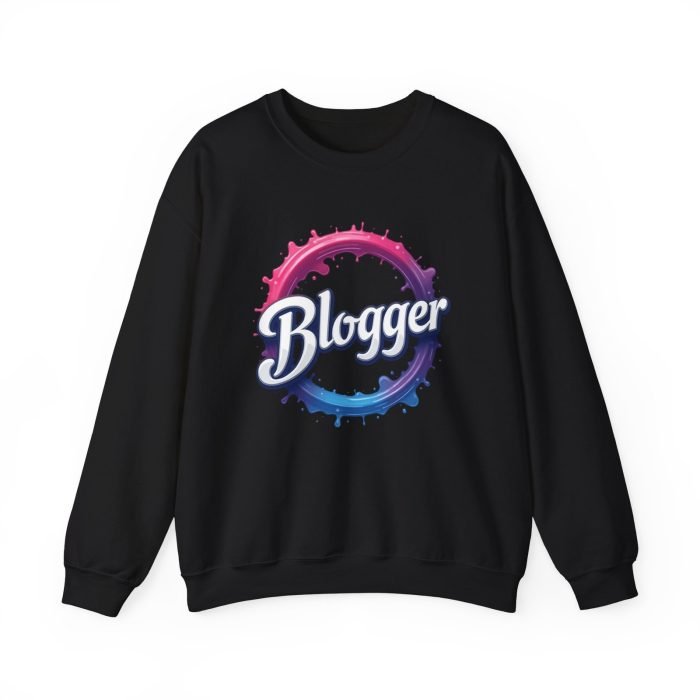 #Blogger Crewneck Sweatshirt - Cozy Unisex Heavy Blend for Creatives